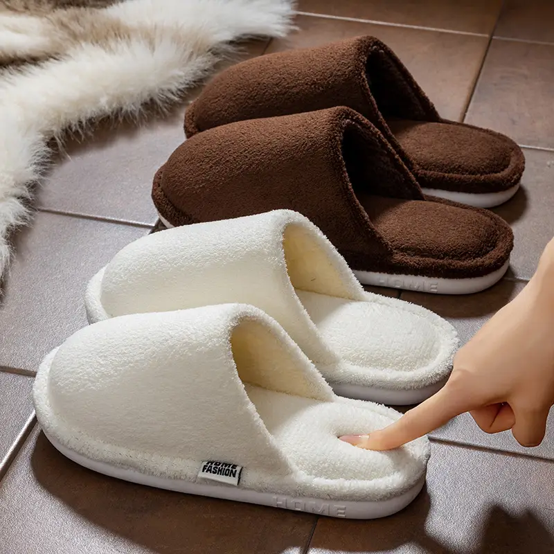 Women Cotton Slippers Green Winter Warm Indoor - Image 28