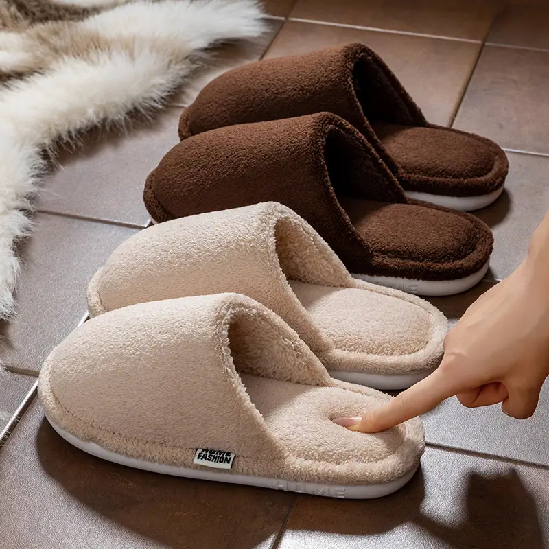 Women Cotton Slippers Green Winter Warm Indoor - Image 29