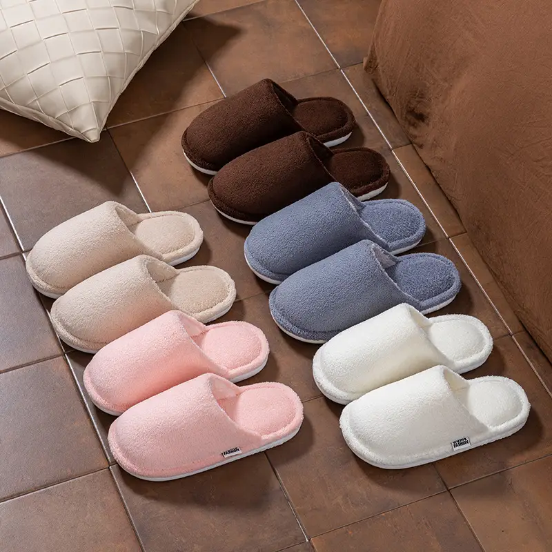 Women Cotton Slippers Green Winter Warm Indoor - Image 30