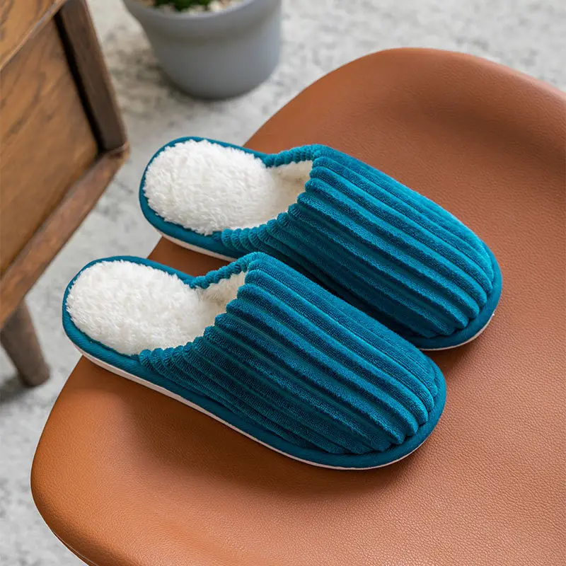 Women Cotton Slippers Green Winter Warm Indoor - Image 24