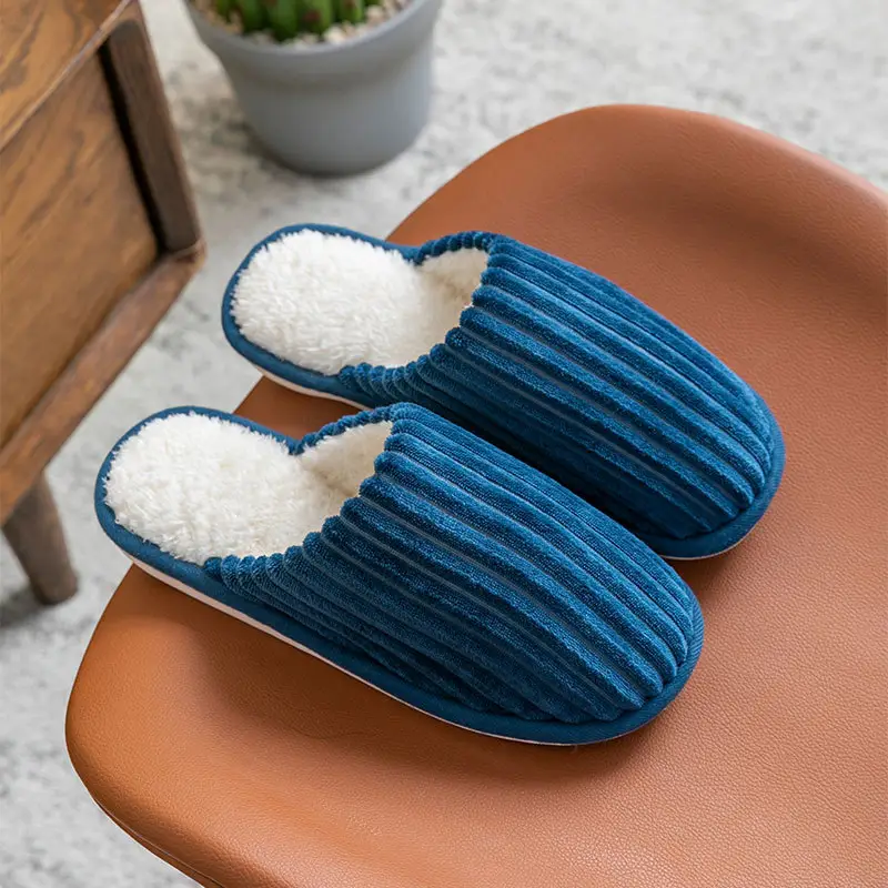 Women Cotton Slippers Green Winter Warm Indoor - Image 27