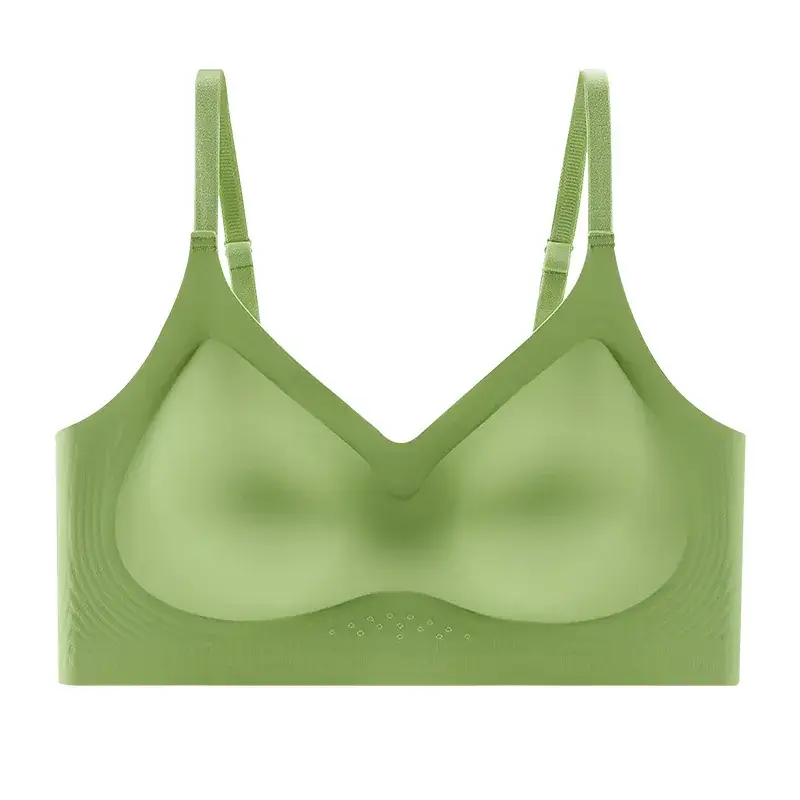 Women's Push-Up No-Steel Ring Bra Grey - Image 2
