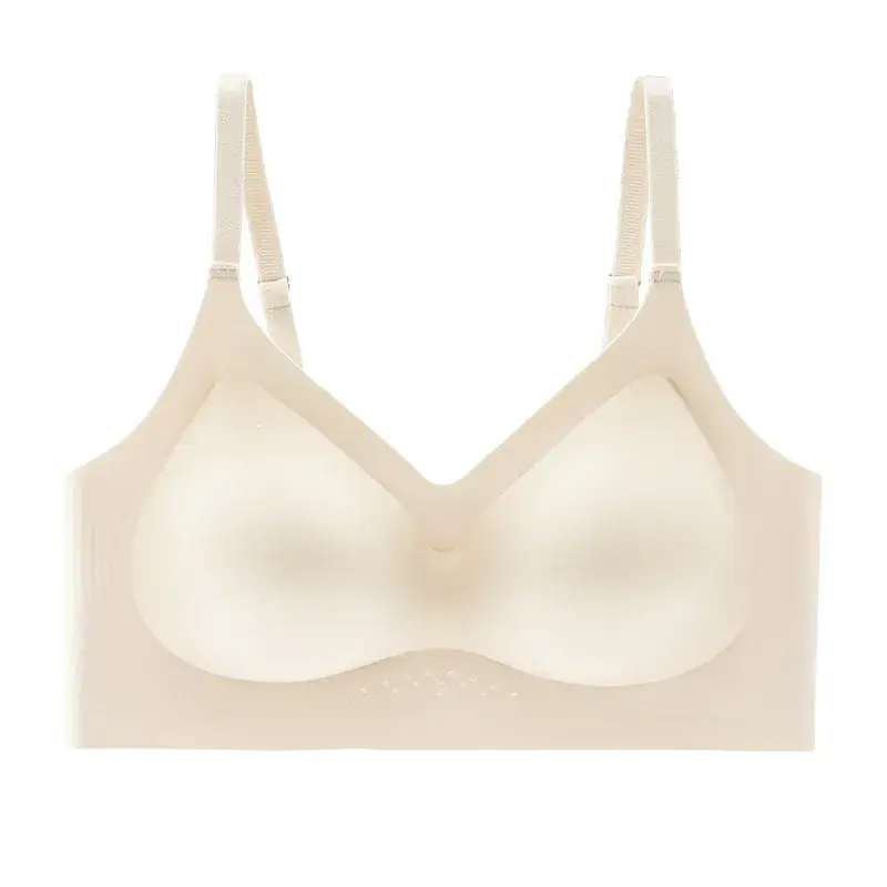 Women's Push-Up No-Steel Ring Bra Grey - Image 3