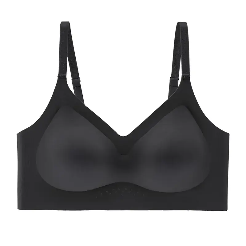 Women's Push-Up No-Steel Ring Bra Grey - Image 6