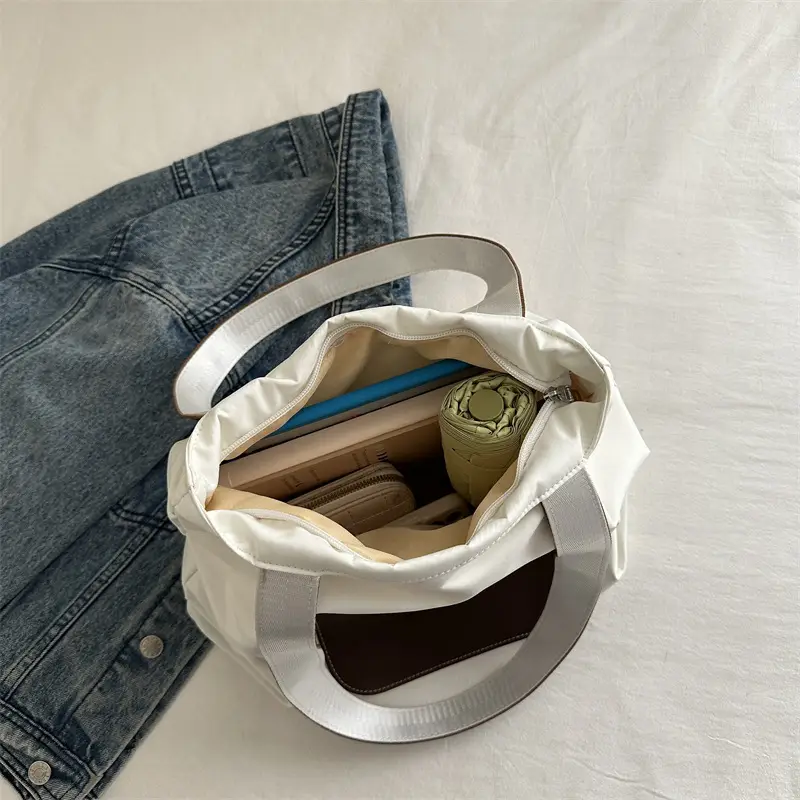 Women's Light Grey Shoulder Bag 2024 - Image 8