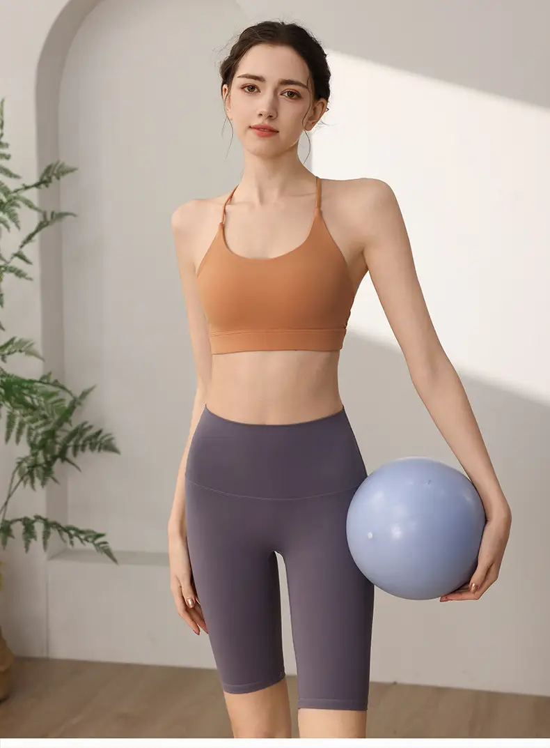 High Strength Sports Underwear Women's Shockproof Outer Wear Running Fitness Bra One-piece Beauty Back Yoga Vest Anti-sagging — feature 11