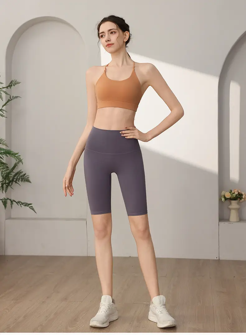 High Strength Sports Underwear Women's Shockproof Outer Wear Running Fitness Bra One-piece Beauty Back Yoga Vest Anti-sagging — feature 12