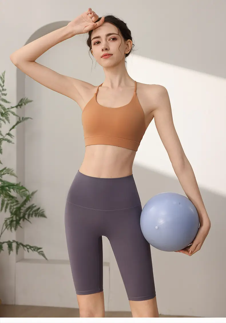 High Strength Sports Underwear Women's Shockproof Outer Wear Running Fitness Bra One-piece Beauty Back Yoga Vest Anti-sagging — feature 13