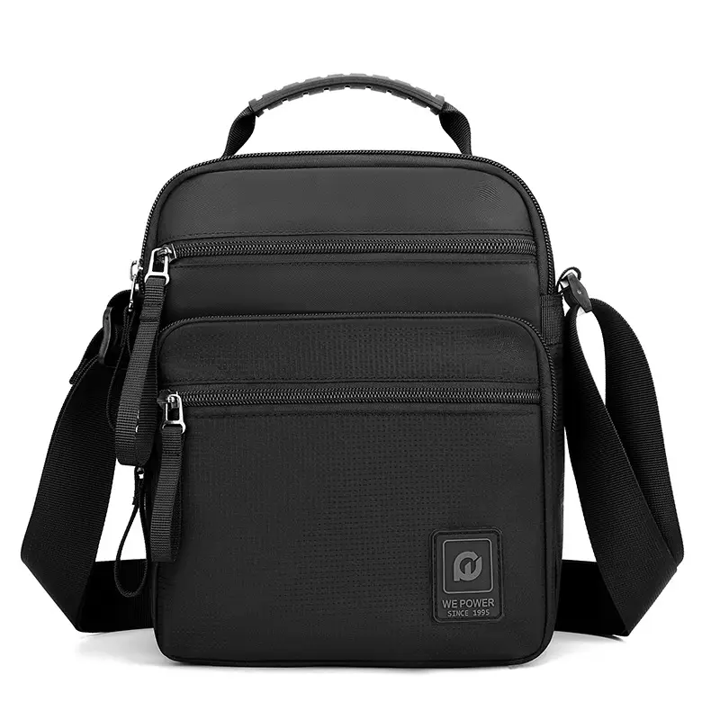 Men's Black Business Commuter Shoulder Bag - Image 9