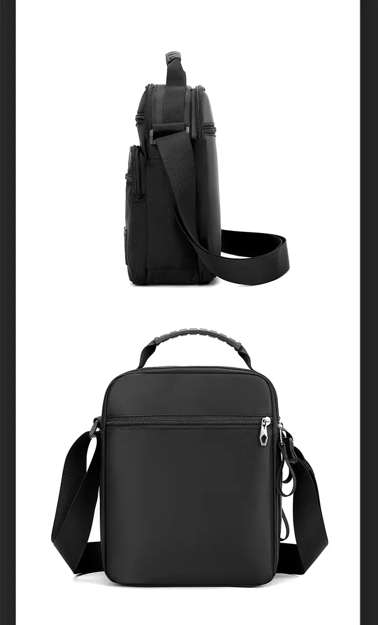Men's Black Business Commuter Shoulder Bag — feature 20