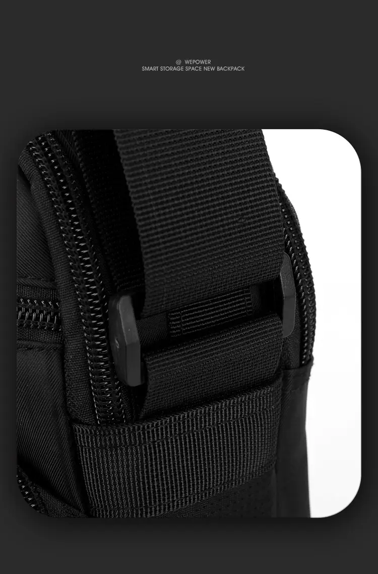 Men's Black Business Commuter Shoulder Bag — feature 22