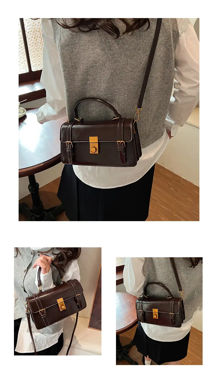 Women's Retro Crossbody Bag Brown 2025 — feature 13