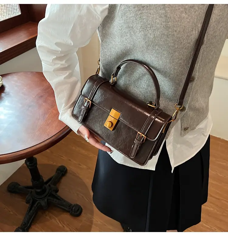 Women's Retro Crossbody Bag Brown 2025 — feature 31