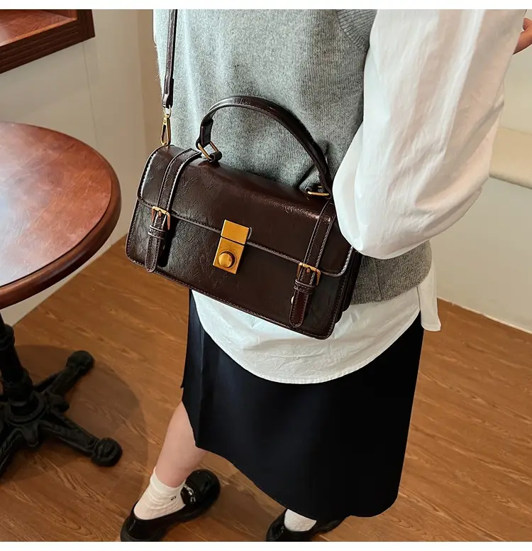 Women's Retro Crossbody Bag Brown 2025 — feature 32