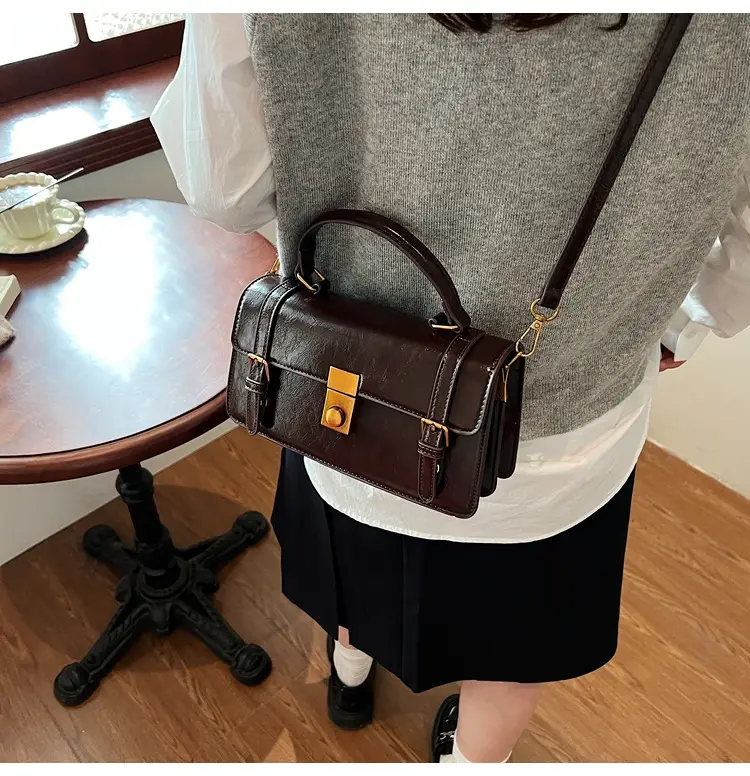 Women's Retro Crossbody Bag Brown 2025 — feature 33