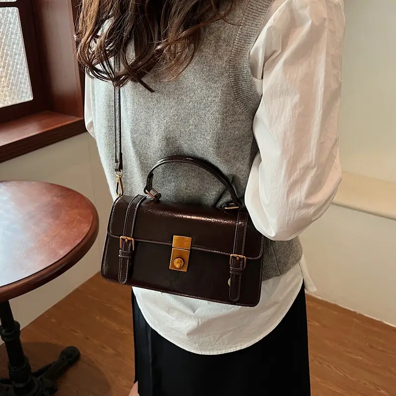 Women's Retro Crossbody Bag Brown 2025 - Image 3