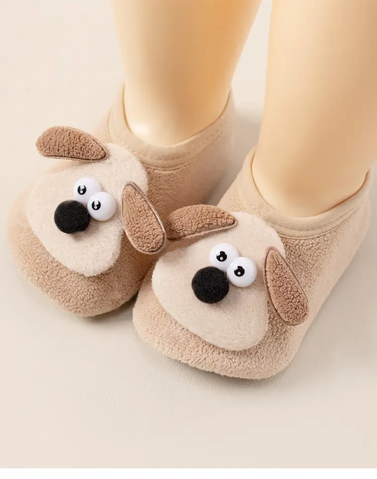 Cute Cartoon Puppy Baby Floor Socks Non-Slip Soft — feature 17