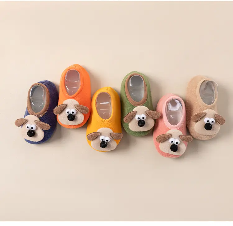Cute Cartoon Puppy Baby Floor Socks Non-Slip Soft — feature 4