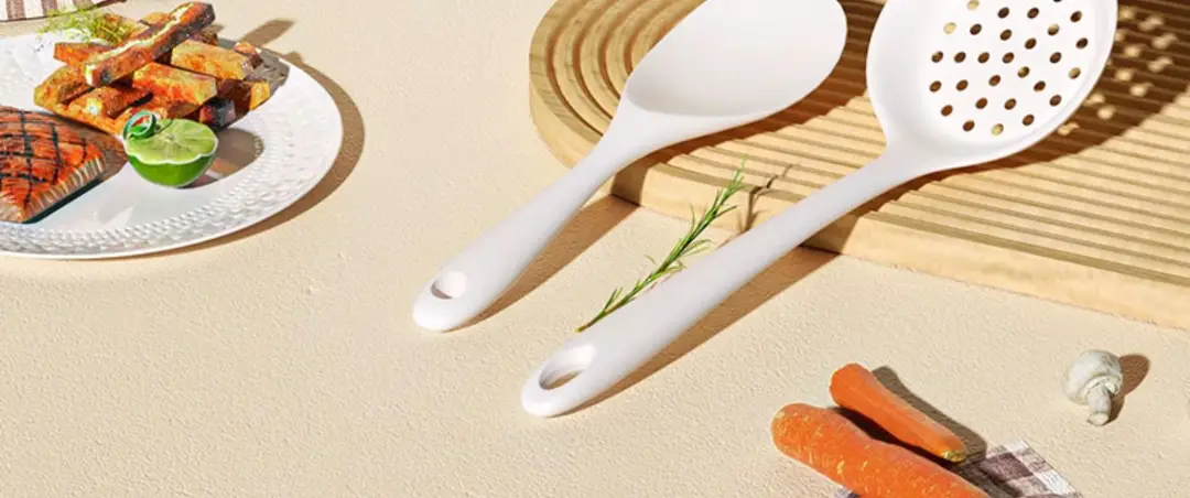 Food grade silicone spatula spatula non-stick special household stir-fry spatula soup spoon spatula high temperature resistant kitchenware suit — feature 2