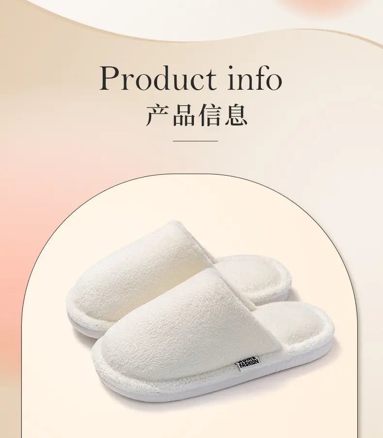 Pink Cotton Slippers for Women Winter Home Warm Non-Slip — feature 5