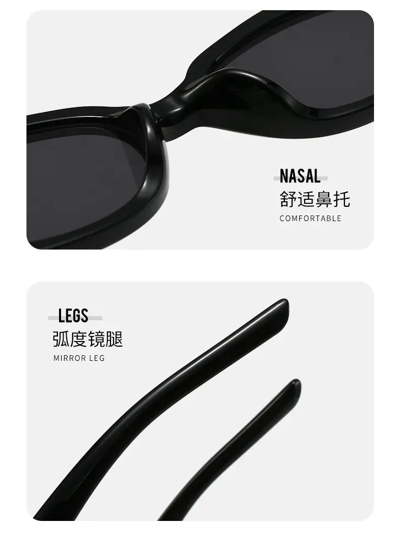 Women's Black Cat Eye Sunglasses UV400 — feature 11