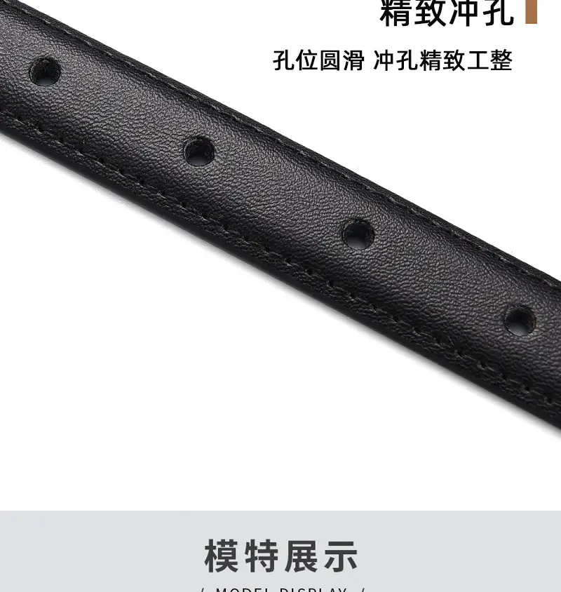 Women's Brown Cowhide Belt with Alloy Buckle β feature 12