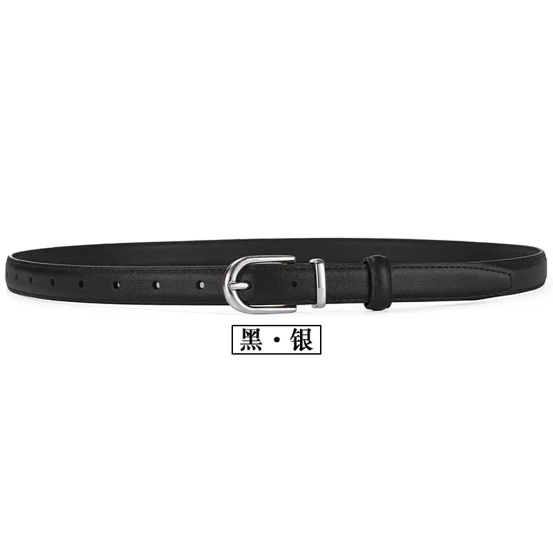 Women's Brown Cowhide Belt with Alloy Buckle β feature 19