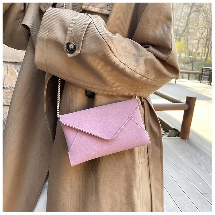 Maroon Korean Style Long Clutch Bag for Women — feature 10