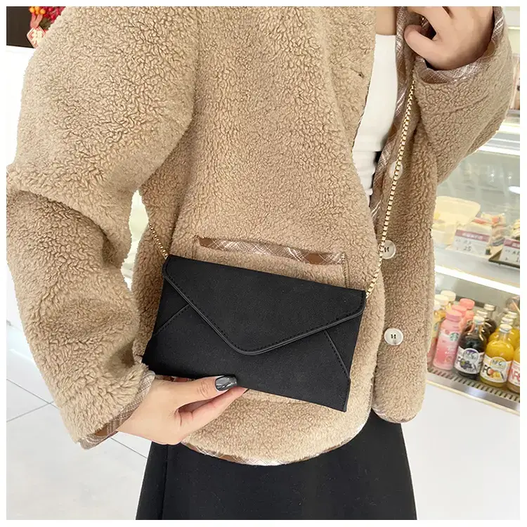 Maroon Korean Style Long Clutch Bag for Women — feature 14