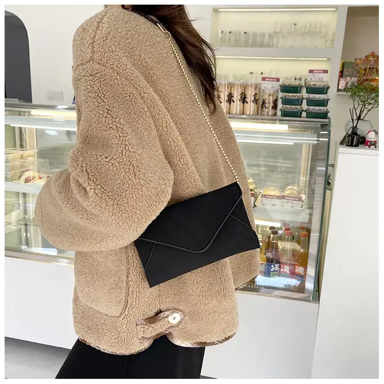 Maroon Korean Style Long Clutch Bag for Women — feature 15