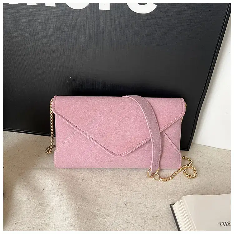 Maroon Korean Style Long Clutch Bag for Women — feature 16
