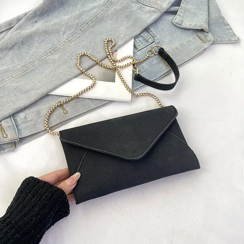 Maroon Korean Style Long Clutch Bag for Women - Image 4