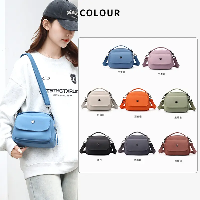 Waterproof Nylon Women's Shoulder Bag 2024 Winter New - Image 12