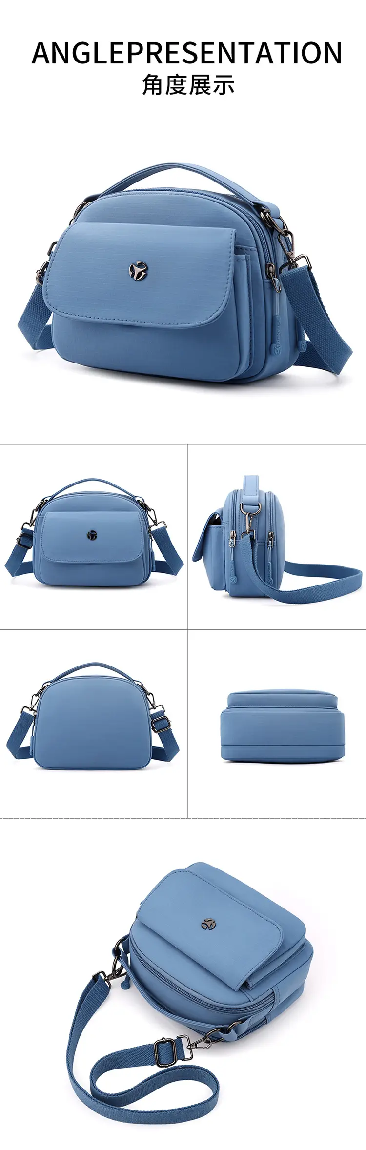 Waterproof Nylon Women's Shoulder Bag 2024 Winter New — feature 25