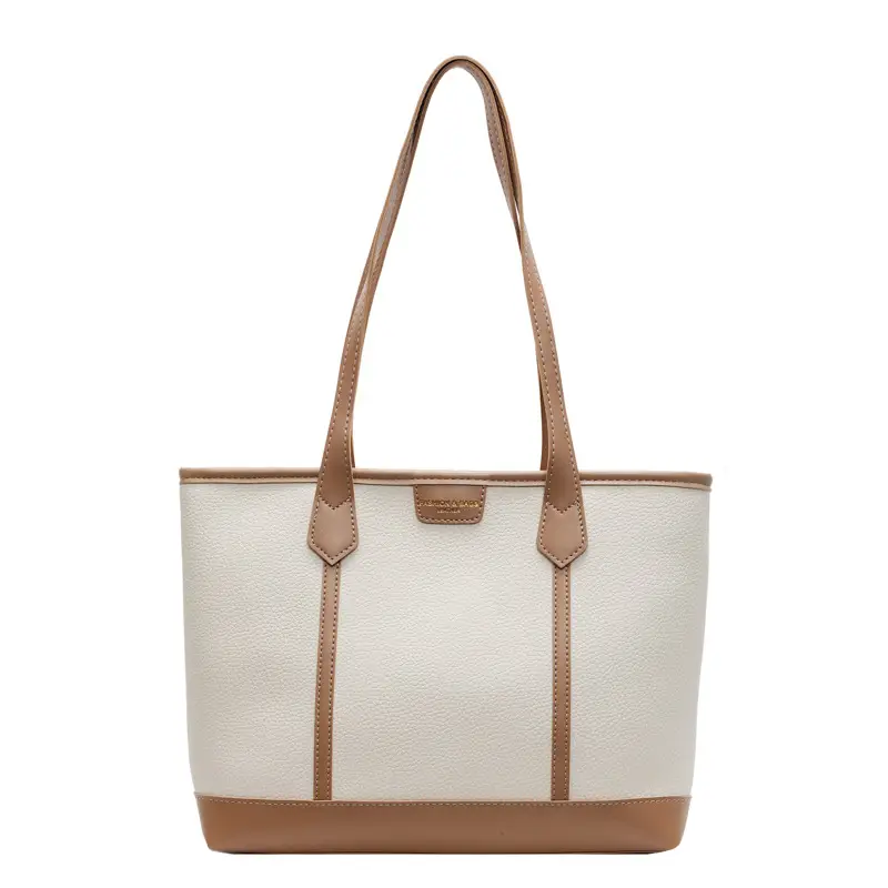 Women's Large Capacity Shoulder Bag Brown Leather Casual Tote - Image 9