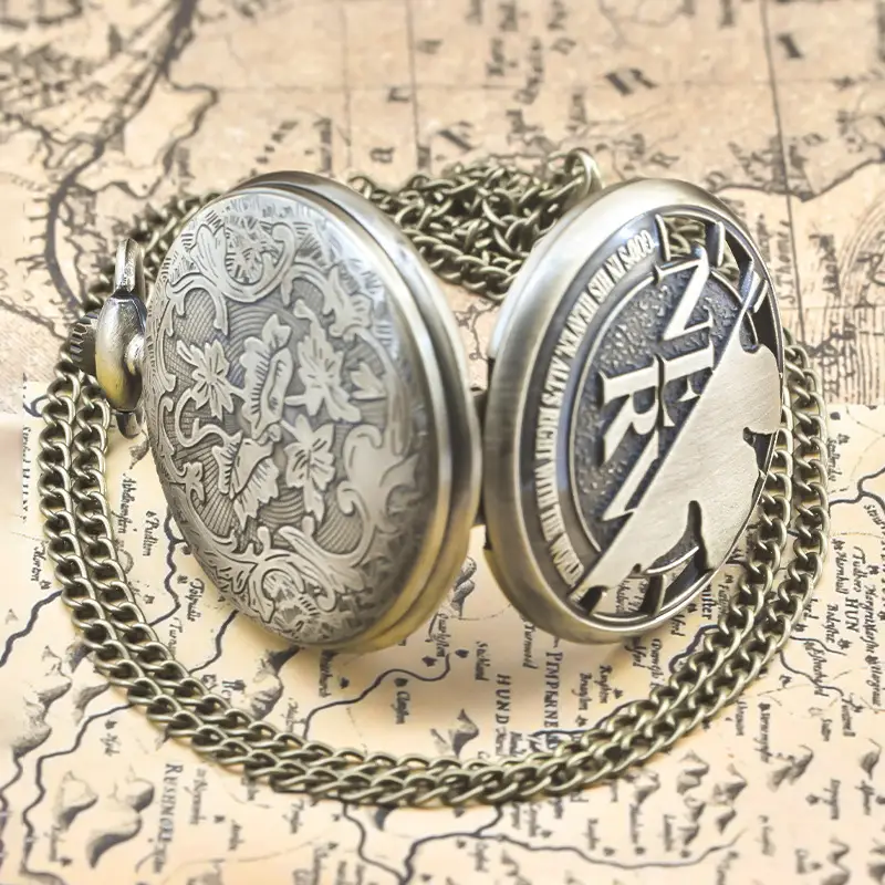 New Century Evangelical Warrior NERV Pocket Watch with Red Heart Design — feature 12