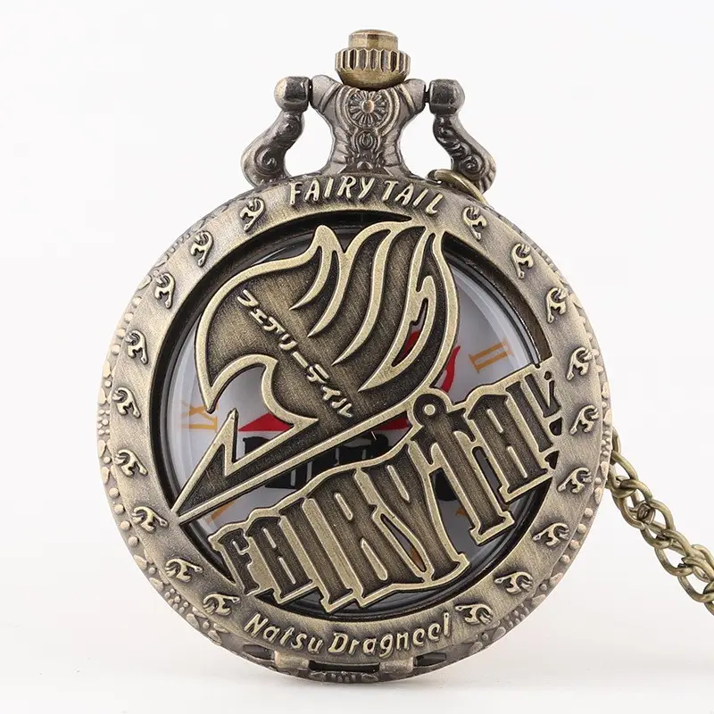 New Century Evangelical Warrior NERV Pocket Watch with Red Heart Design - Image 2