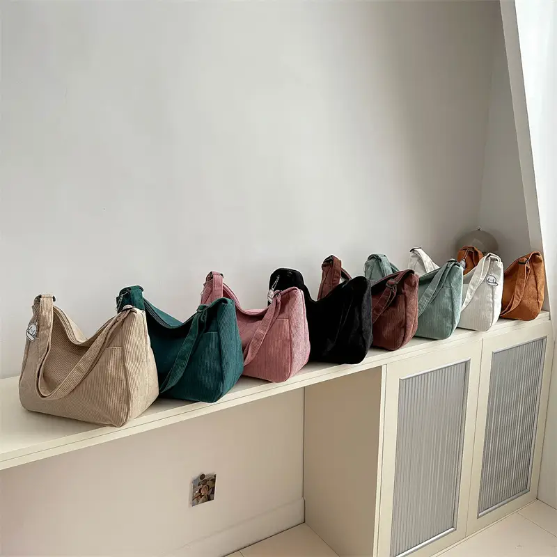 Women's Beige Cotton Shoulder Crossbody Bag with Cute Design - Image 12