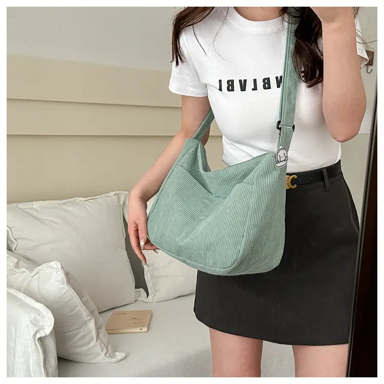Women's Beige Cotton Shoulder Crossbody Bag with Cute Design — feature 19