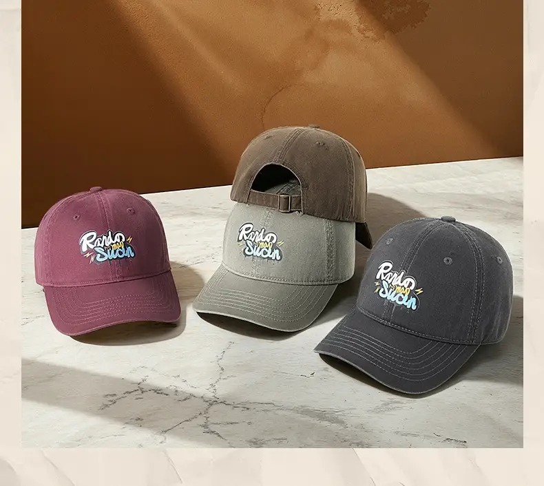 Women's Gray Retro Sunscreen Cap with Wide Brim — feature 26