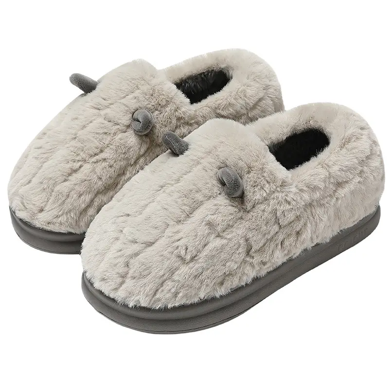 Cotton Slippers for Men in Winter with New Outer Wear for Home and Indoor Thick-Soled Warm Plush Cotton Shoes for Men Wholesale - Image 14