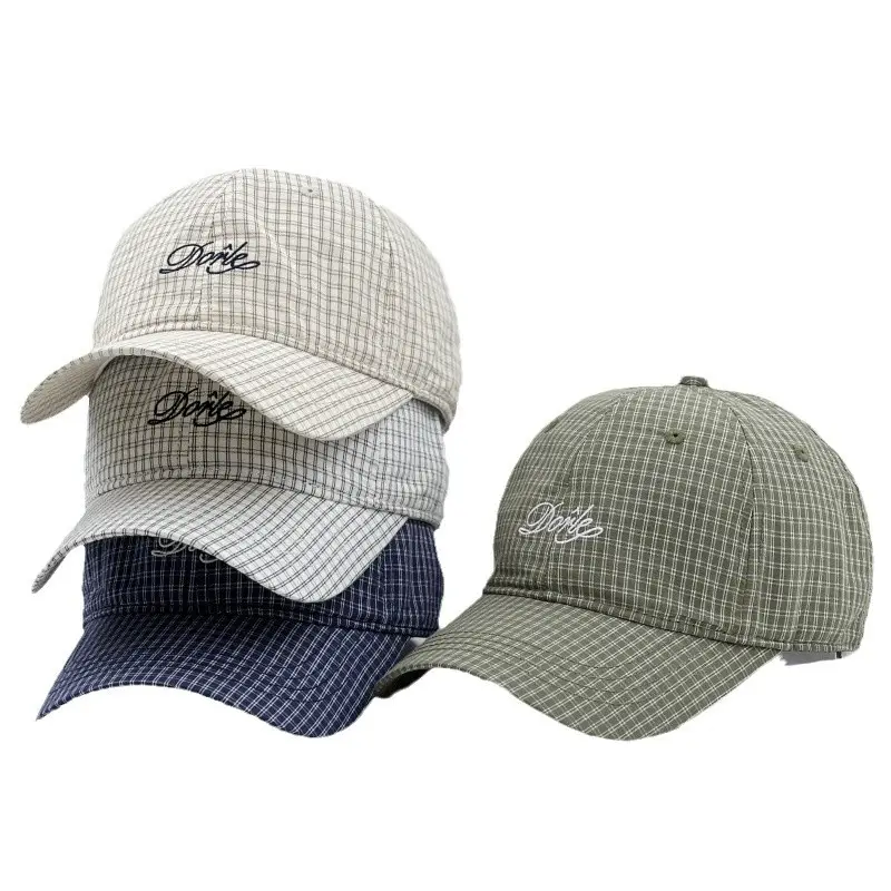 Early Spring New Houndstooth Letter Baseball Cap Men's Women's Sun Hat