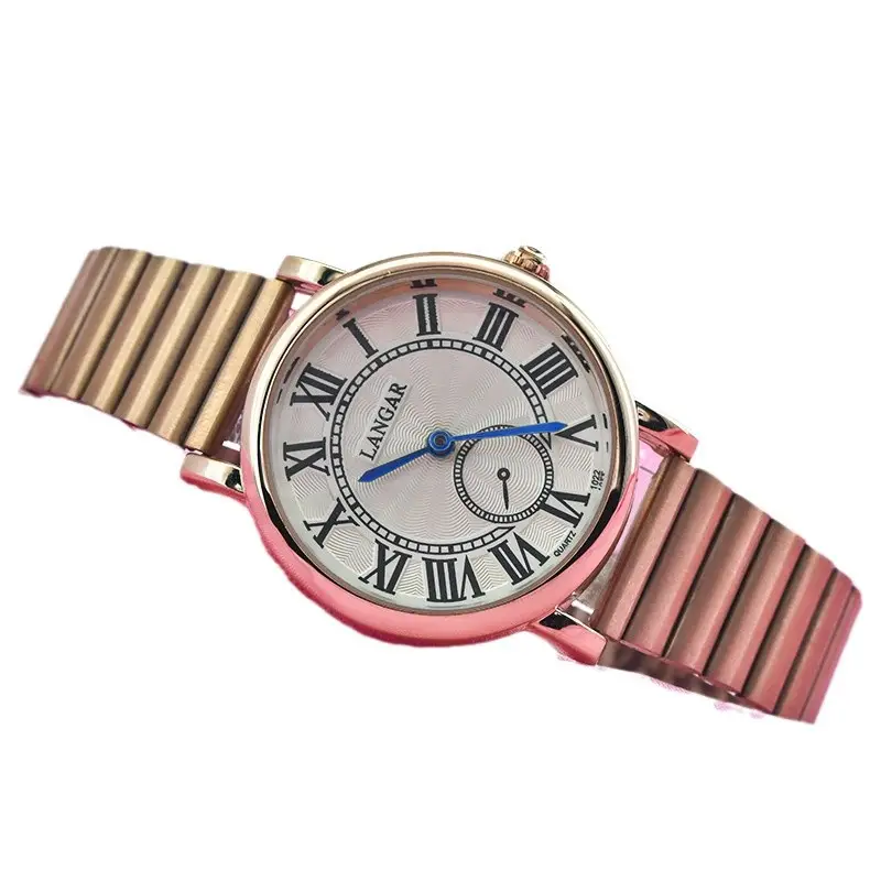Lanugar Women's Rose Gold Quartz Watch with Mesh Band - Image 5