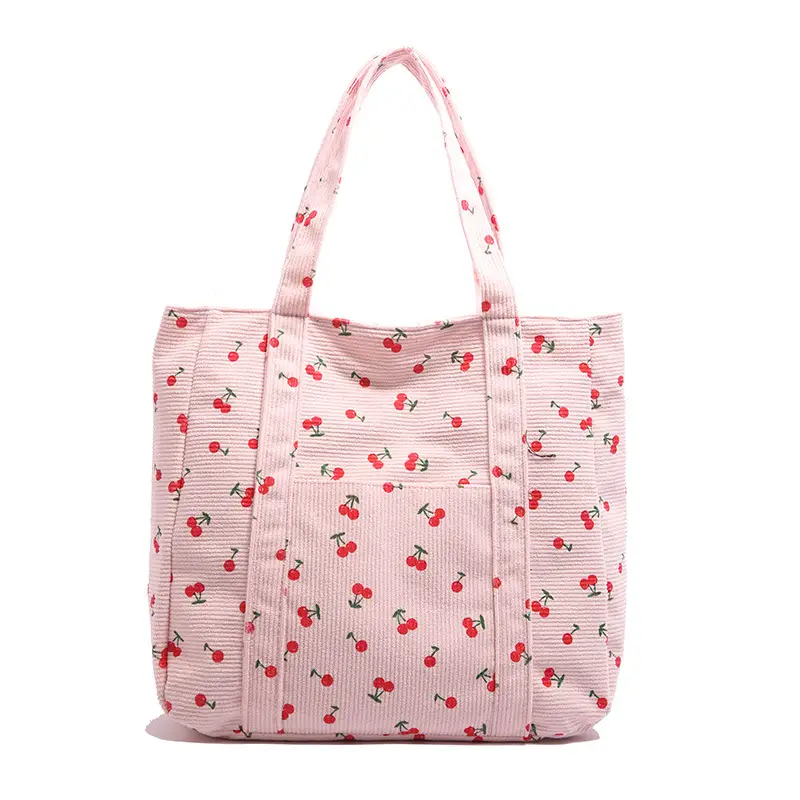 Women's Cherry Printed Shoulder Bag 2024 Winter New - Image 9