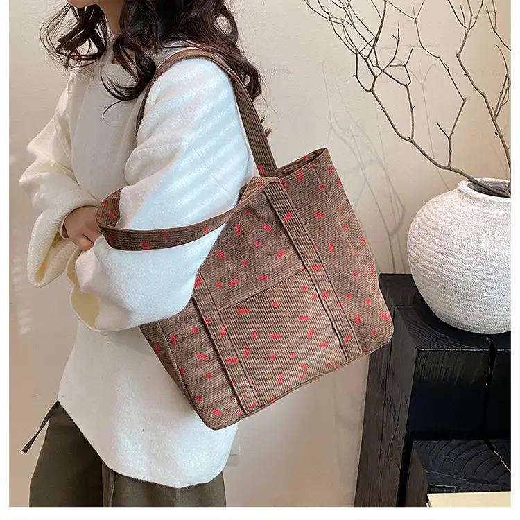 Women's Cherry Printed Shoulder Bag 2024 Winter New — feature 15