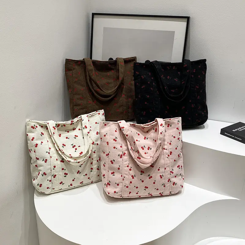 Women's Cherry Printed Shoulder Bag 2024 Winter New — feature 20