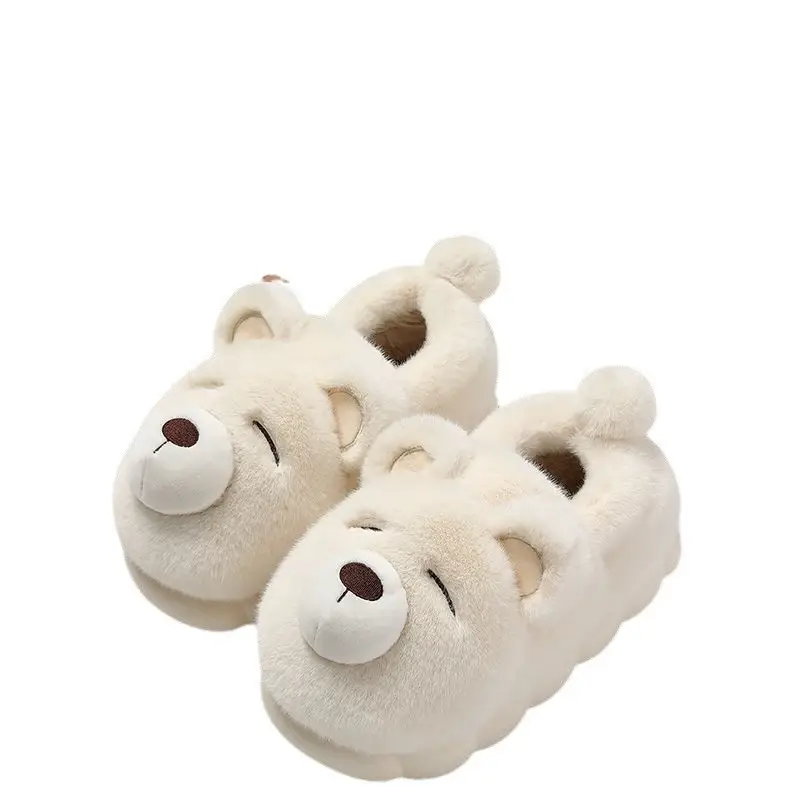 Cotton Slippers for Winter, Closed Heel, Suitable for Outdoor Wear, Indoor Home Use, Plush, Thickened, Warm Slippers, Women's Cotton Shoes Wholesale - Image 15