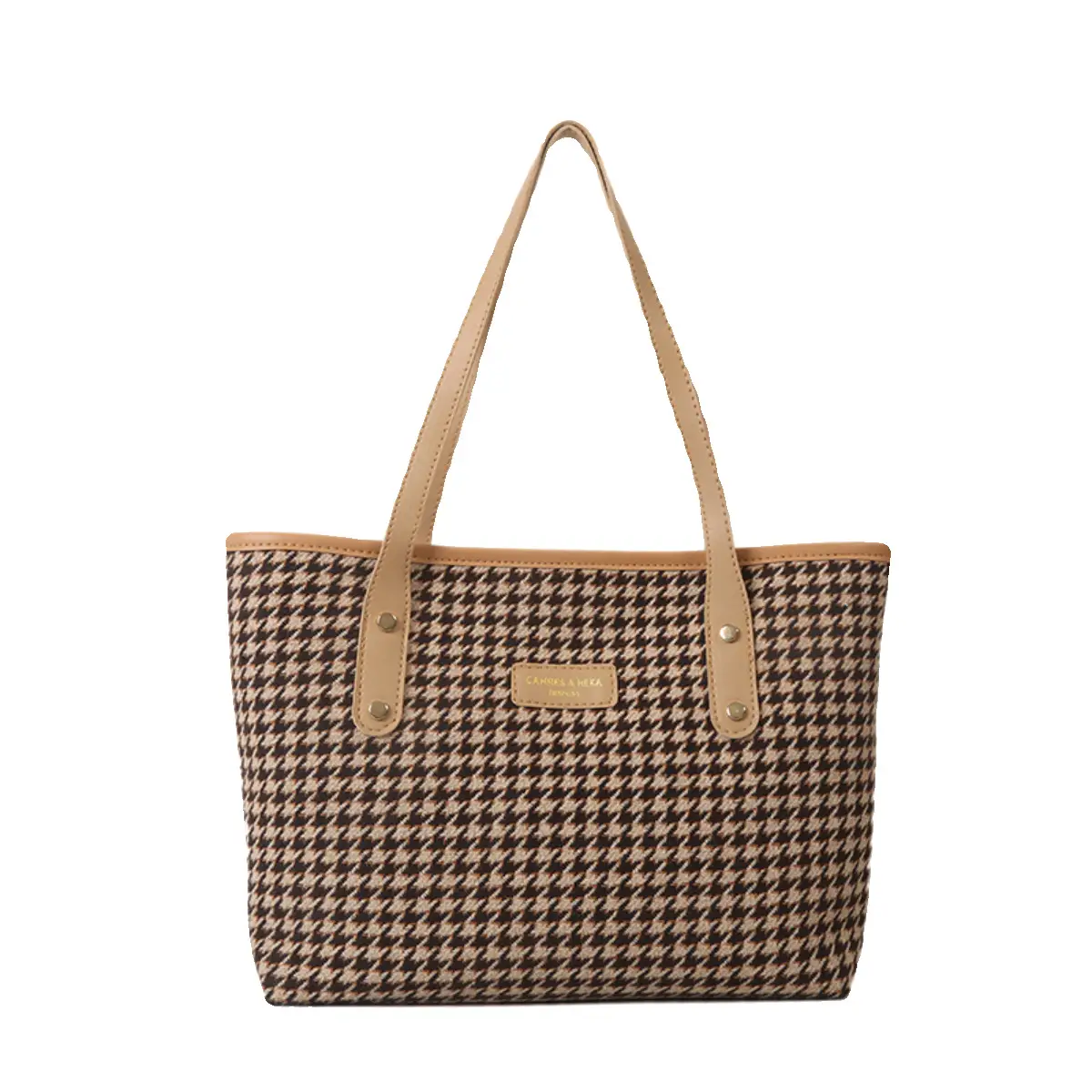 Retro Plaid Shoulder Tote Bag for Women - Image 10