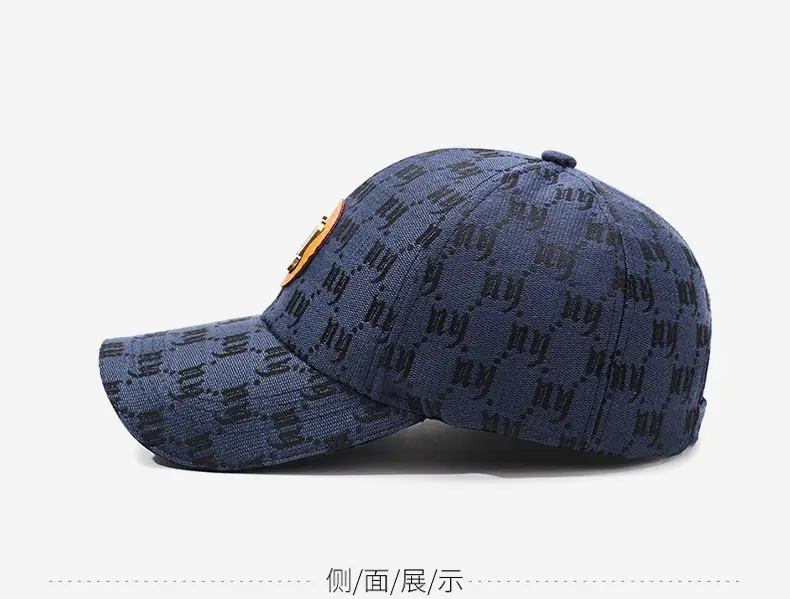 White Printed Baseball Cap with Logo for Men Women — feature 11
