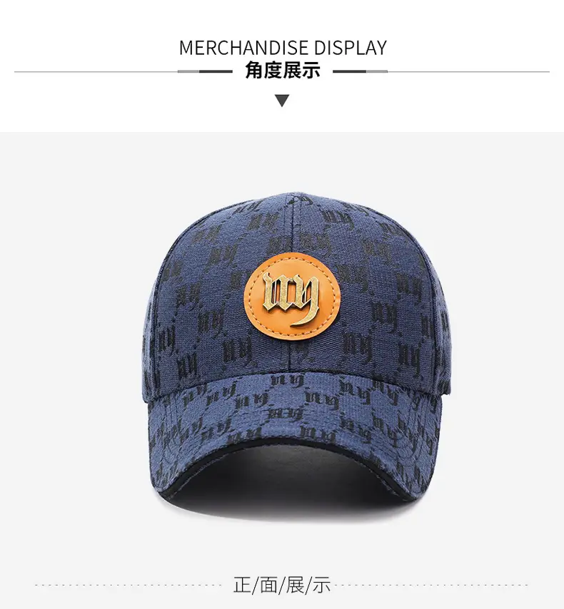 White Printed Baseball Cap with Logo for Men Women — feature 9